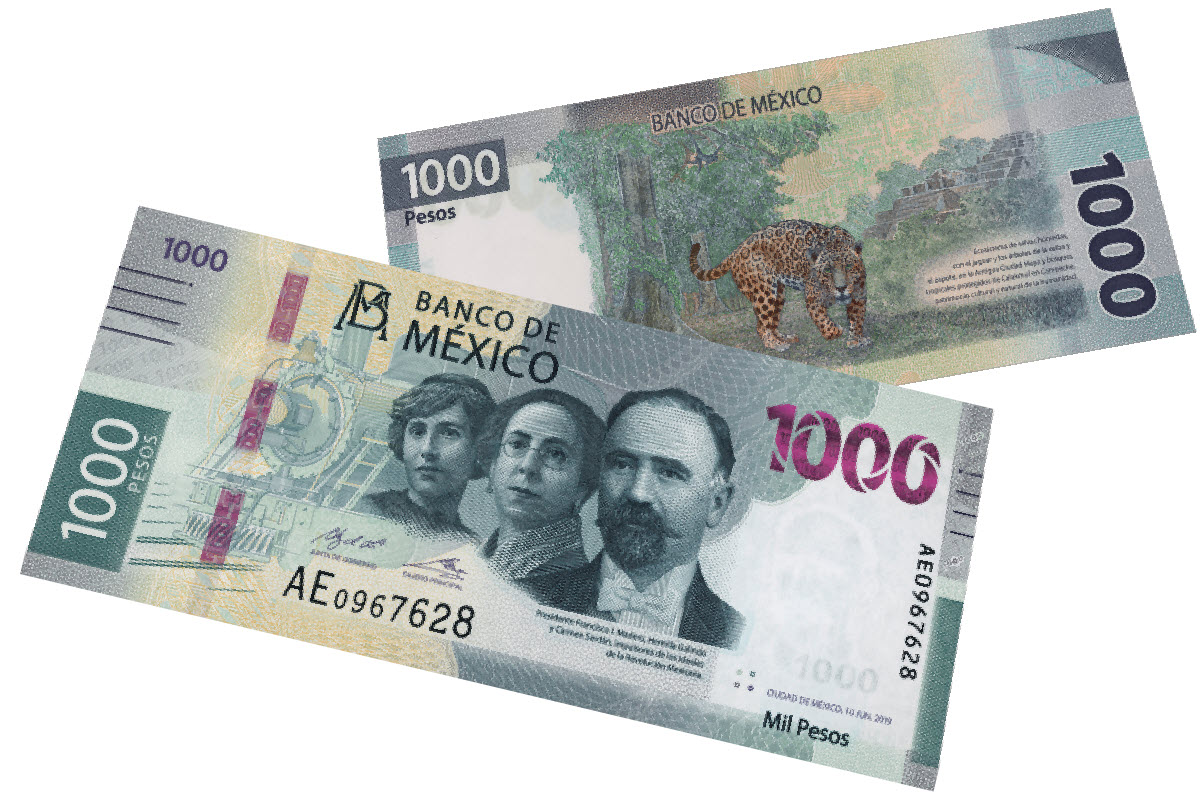 Expulsar A Delgado nfasis Billete De 1000 Pesos Mexicanos 2019 Litro 