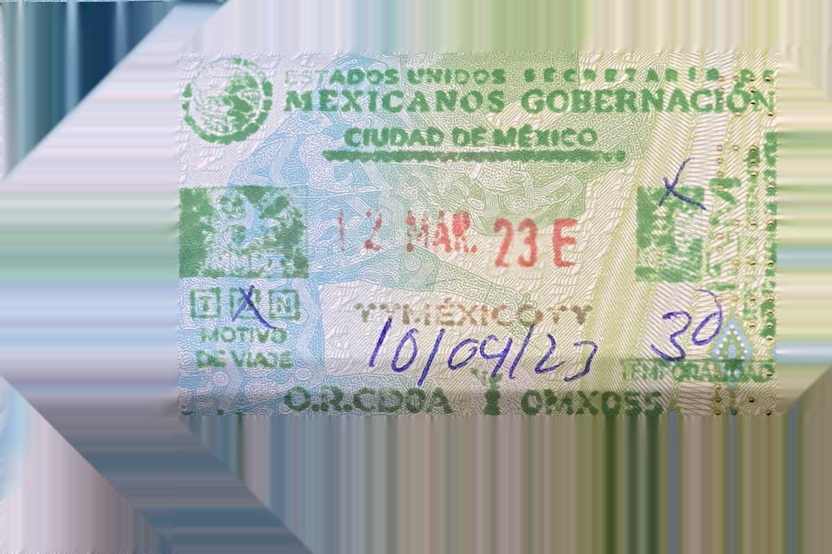 Border crossing card