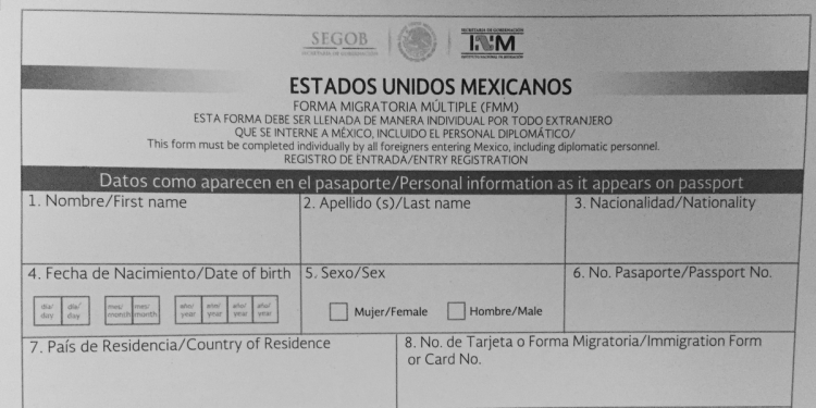 Automated scanner reading Border Crossing Card at the Tijuana